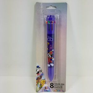 Disney 100th Anniversary 8-Color Click Ball Point Pen Disney New!